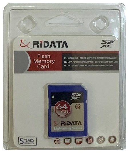 Карта памяти Ridata SDXC64GBC10 64 Гб