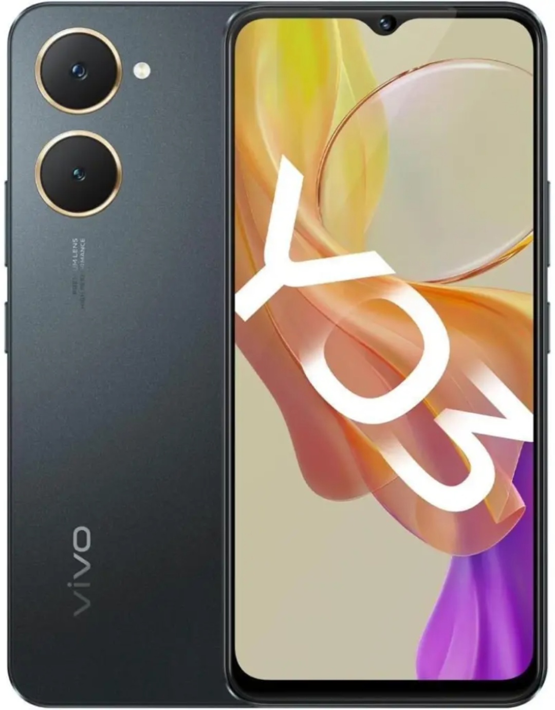 Смартфон Vivo Y03 4 ГБ/64 ГБ черный