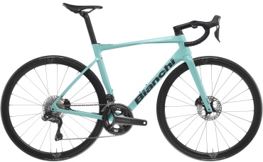 Велосипед Bianchi Specialissima Comp Ultegra DI2 2024 22.5 дюйма бирюзовый