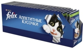 Felix кусочки в желе кролик 75 г 24 шт