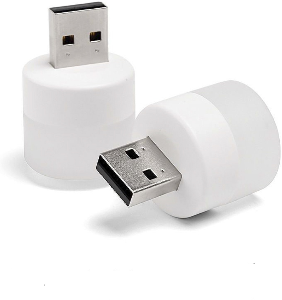 PowerPlant декоративный светильник в USB разъем 10012023, белый