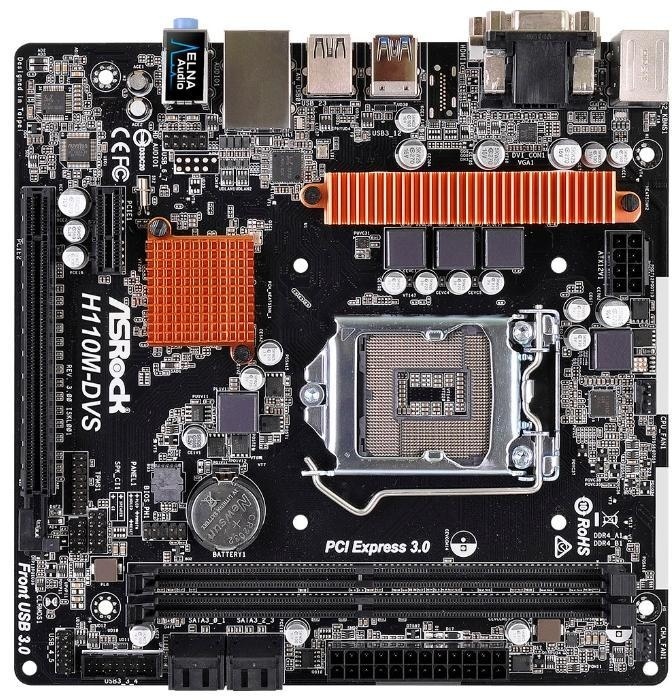 Материнская плата ASRock H110M-DVS R3.0