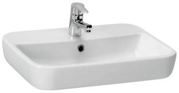 Раковина Cersanit Caspia 60 Square накладная прямоугольная 59.50х42 см, фаянс