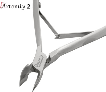 Artemiy №2, кусачки-щипчики, лезвие 7 мм, длина 10 см, двойная пружина, 1 шт