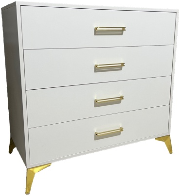 Комод Комод Gold, 90x45x90 см, белый