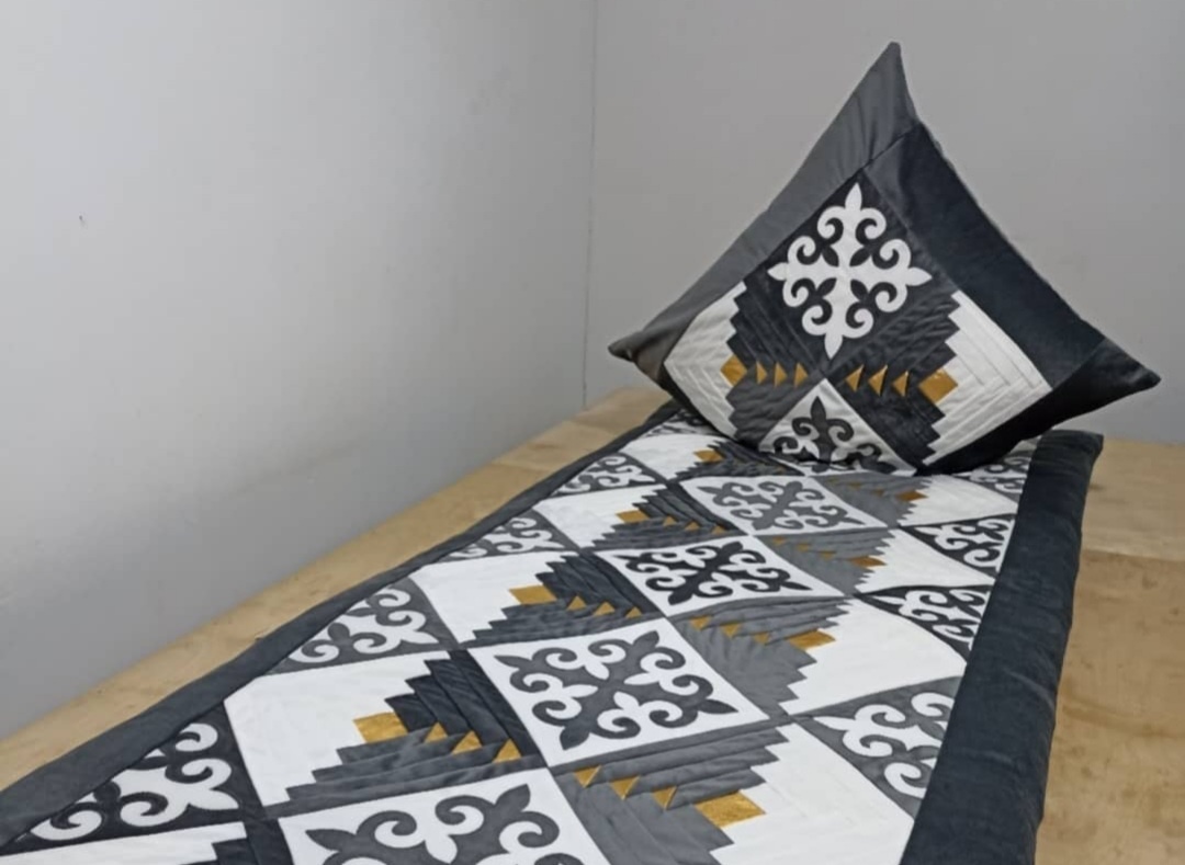 Асыл әжемнің көрпелері комплект корпе с подушками 200x80 см, вата, серый