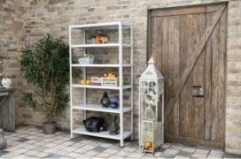 Стеллаж напольный , 70x40x180 см, серый