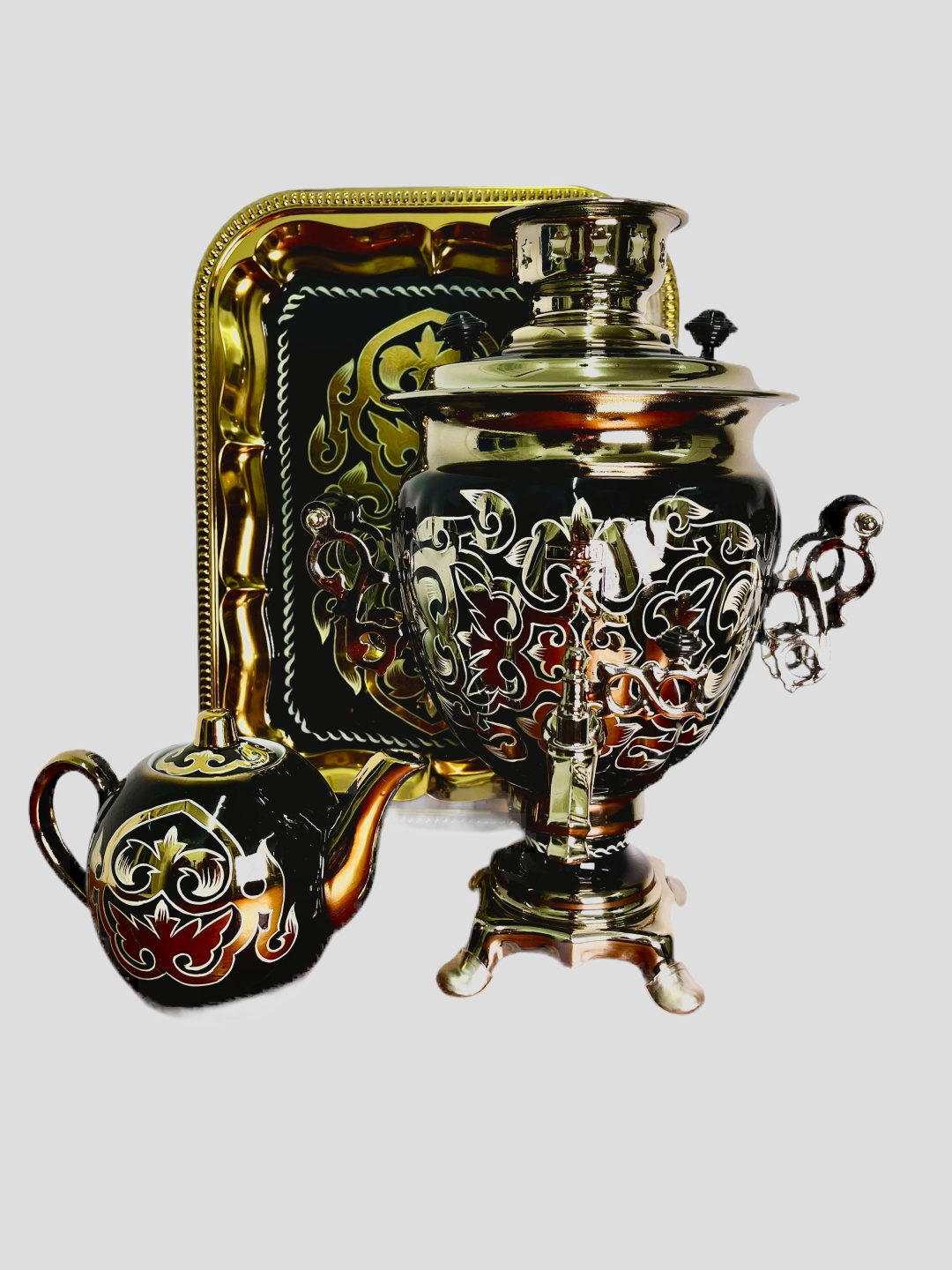 Матрешка Дом самовар 16494139 3 л, латунь