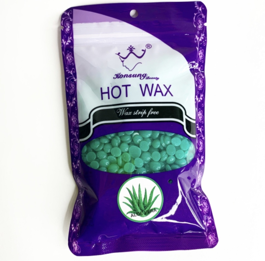 Воск Konsung Beauty Hot Wax Aloe Vera плотность средняя в гранулах 100 г
