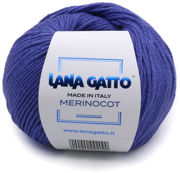 Моток Lana Gatto Merinocot Сине-фиолетовый 14628 125 м 50 г