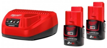 Аккумулятор Milwaukee M12 NRG-202 4933459209 Li-Ion 12 В 2 Ач 2 шт