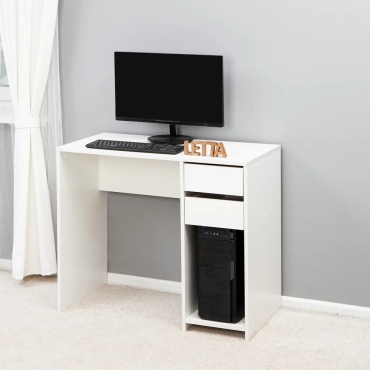 Стол компьютерный Aiba Mebel ДЖИННИ, 90х45x75 см, белый