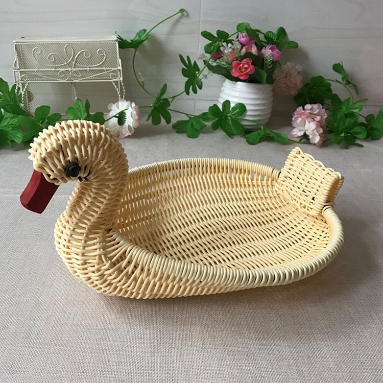 JUMBO корзина для хлеба Лебедь, ротанг