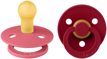 Набор пустышек BIBS Colour Coral/Ruby 0+ месяцев, мультиколор