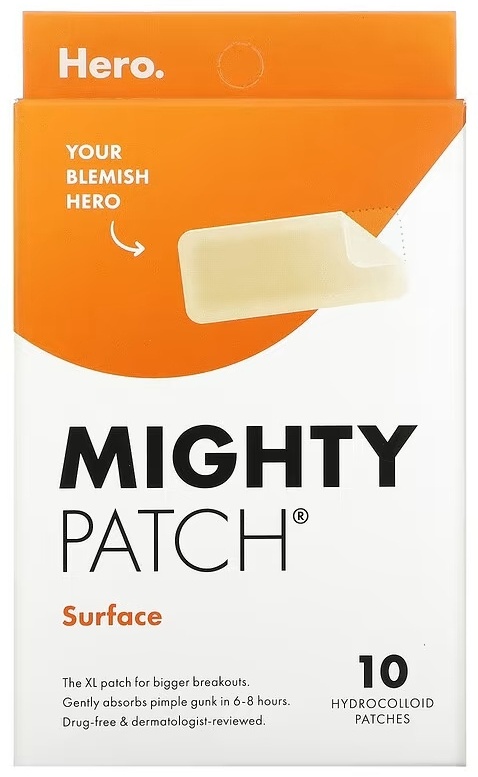 Патчи Hero. точечные Mighty Patch, Surface противовоспалительные 10 шт