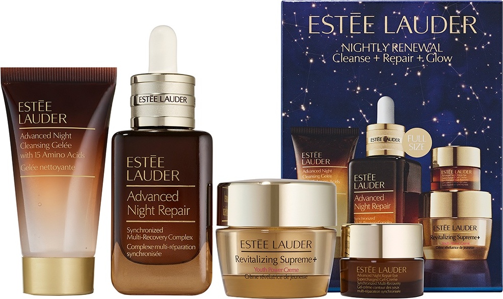 Estee Lauder Nightly Renewal Cleanse and Repair набор по уходу за лицом для женщин