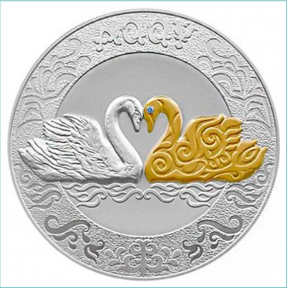 Монета 30314429_613138268 вес 31 г серебро, без вставок