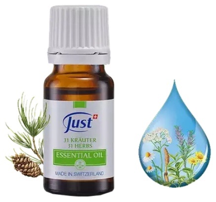 Just смесь эфирных масел 31 Herbs апельсин, лимон, мята, сосна, эвкалипт, розмарин 10 мл