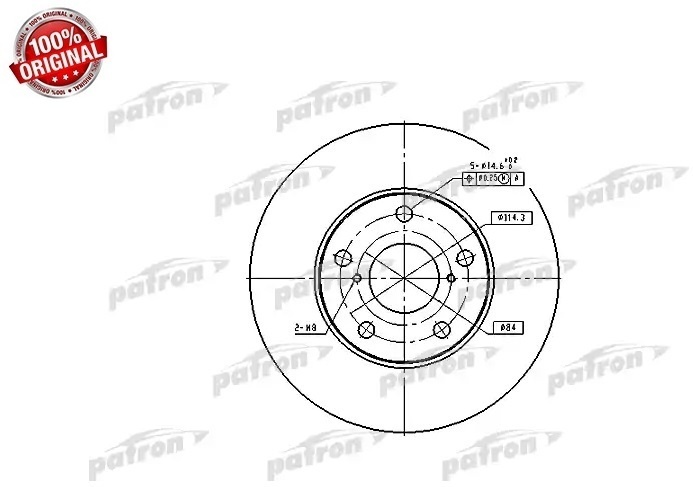 Диски PATRON передние PBD4161
