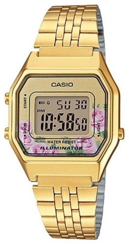Кварцевые CASIO LA680WGA-4CDF пластик