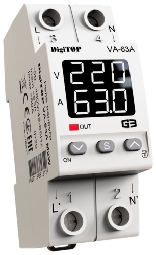 DigiTOP реле контроля напряжения VА-63A M2W