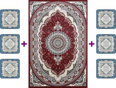 Ковер Bal Tekstil 200x400 см, короткий ворс, Казахстан