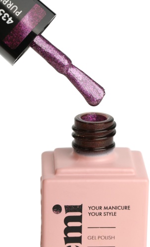 E.Mi гель-лак E.MiLac Purple Сat Eye №435, глянцевое 9 мл