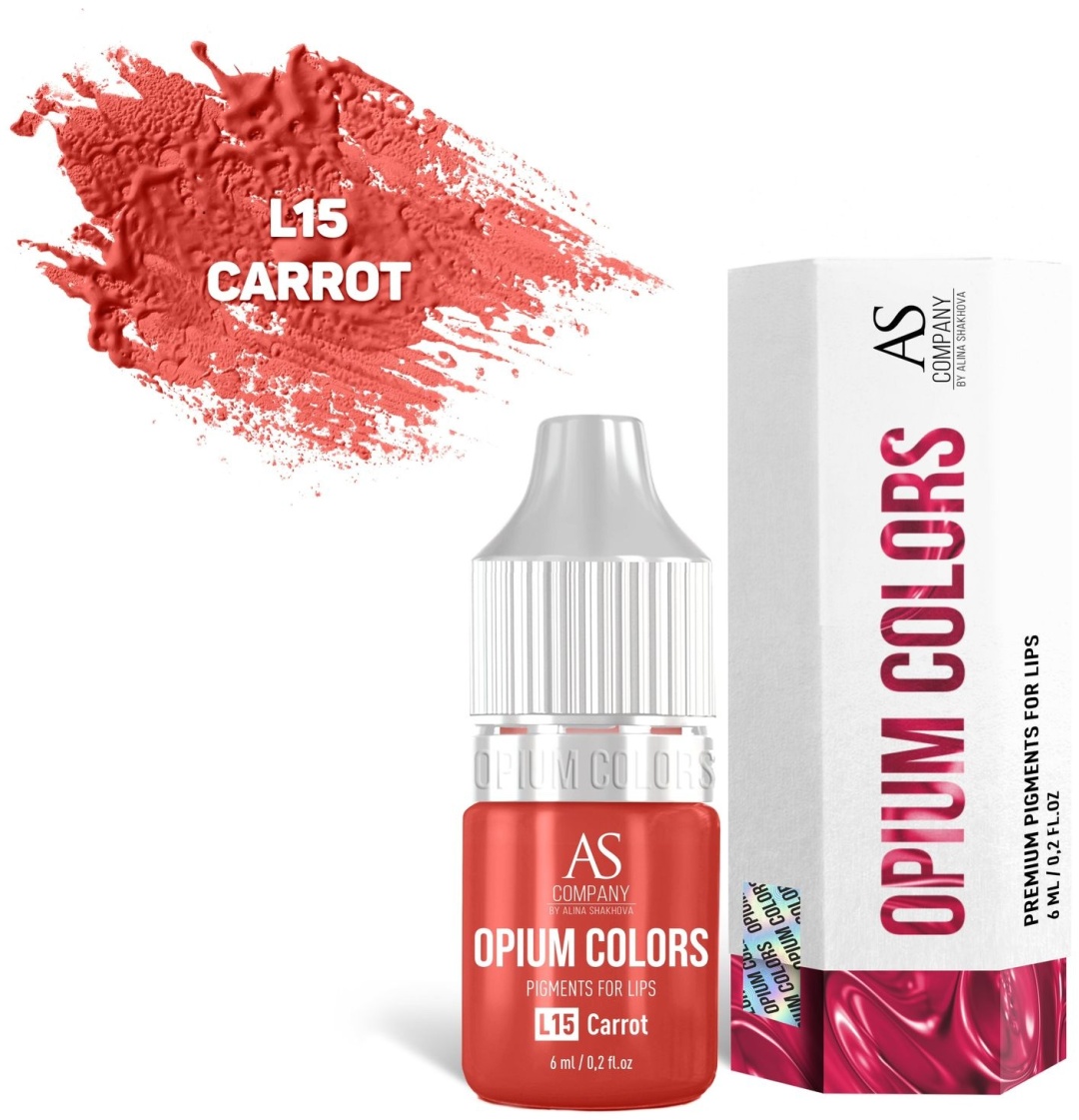 AS COMPANY Opium Colors для губ пигмент L15 CARROT ORGANIC 6 мл