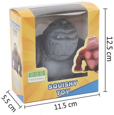 Игрушка-мялка Squishy toy Goriila серый