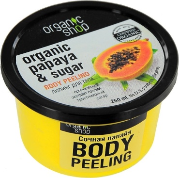 Organic Shop пилинг Papaya Sugar для тела 200 мл