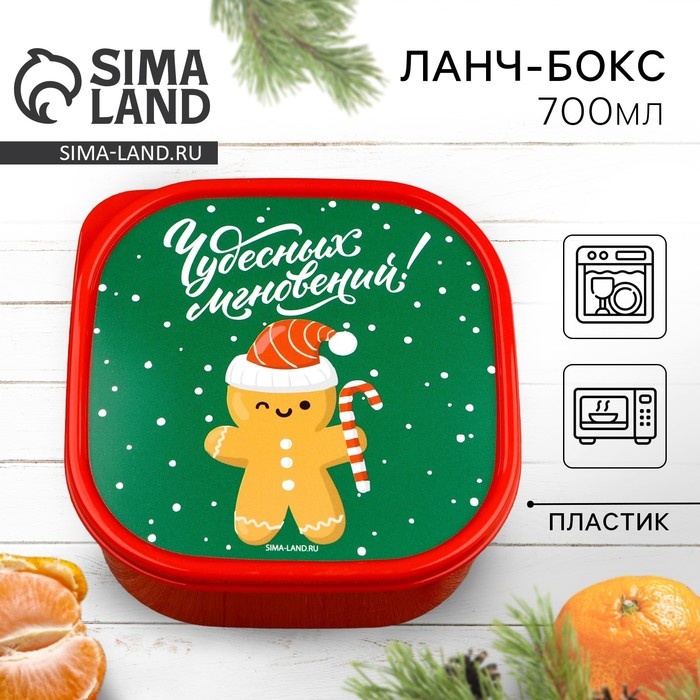FoodVibes ланч-бокс 9756510 1 шт, пластик