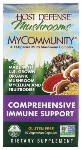 Fungi Perfecti БАД MyCommunity Comprehensive Immune Support 30 капсул