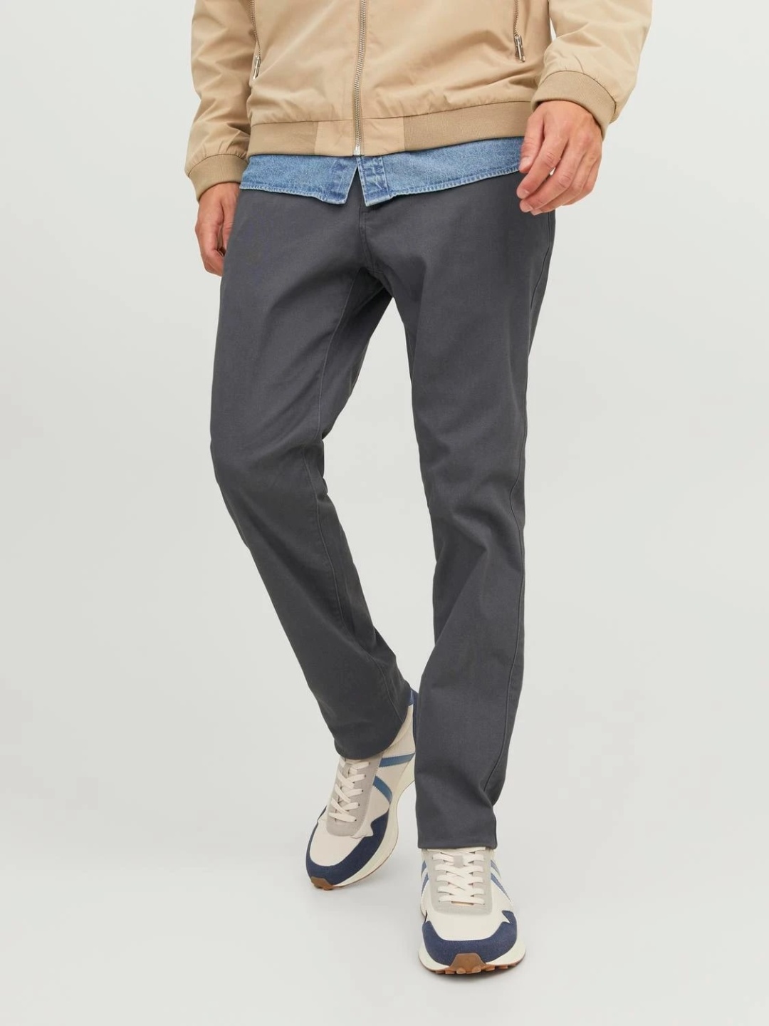 Чиносы Jack&Jones серый