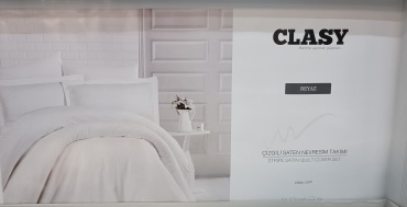 Комплект Glasy 2-спальный хлопок, страйп-сатин, : 50x70 см