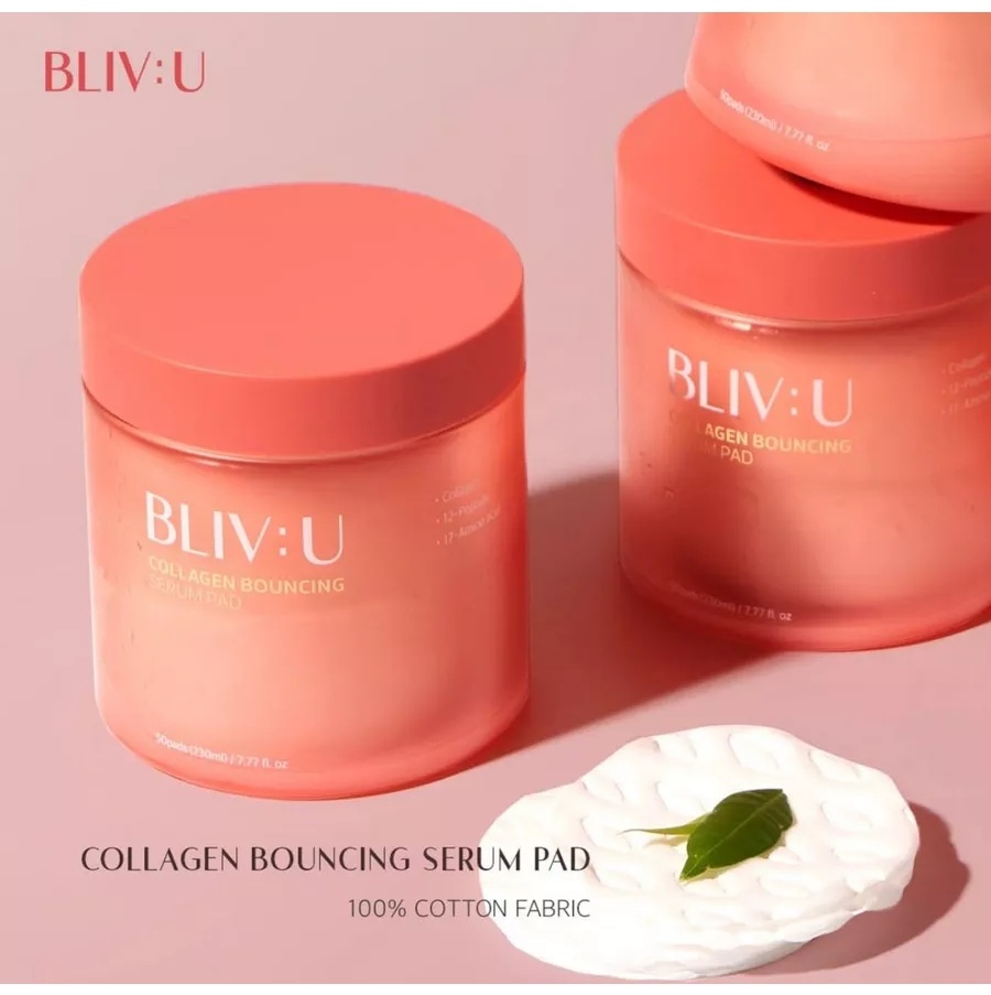 BLIV U пилинг Collagen Bouncing Serum Pad 230 мл