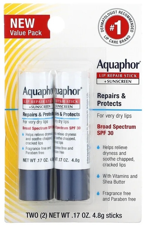 Aquaphor бальзам Lip Repair Stick + Sunscreen 9.6 г