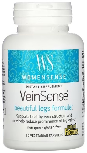 Natural Factors БАД WomenSense,VeinSense 60 капсул