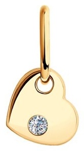 Подвеска LUXOR JEWELRY LUXOR 51-130-01132-1_0.36 вес 0.36 г золото, фианит