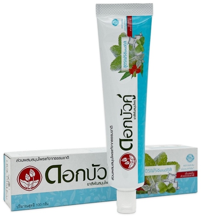 Twin Lotos зубная паста Doc Bua Ku Herbal Toothpaste Fresh & Cool 40 г
