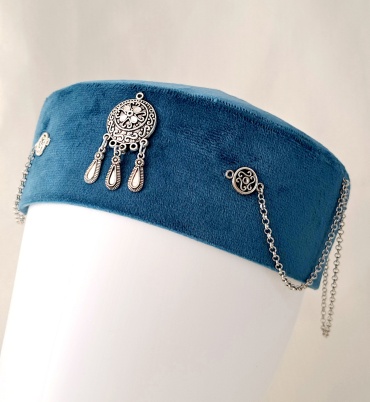 Тюбетейка HandMade размер 57, синий