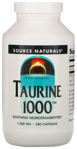Source Naturals БАД Taurine 1000 240 капсул