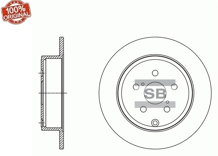 Диски Sangsin Brake задние SD4083-M