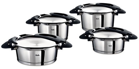 Crystalite Bohemia набор кастрюль Intensa Black Fissler 16 128 4 0 сталь 4 в 1