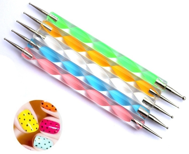 Nail stylist дотс 657757 медицинская сталь, стеклопластик 5 шт