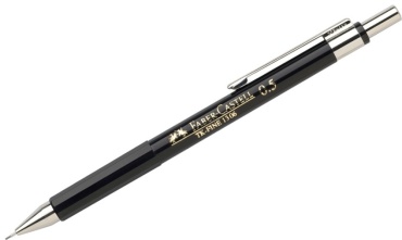 Карандаш механический Faber-Castell "TK-Fine 1306" 0,5мм, HB, черный корпус