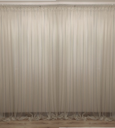 Тюль Renaissance 400x290 см 1 шт, органза, сетка, бежевый