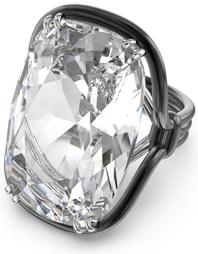 Кольцо Swarovski размер 15.5 ювелирный сплав, кристаллы Swarovski