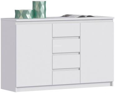 Комод KEMAWOOD Веста СБ-2254, 140x44x88.8 см, белый