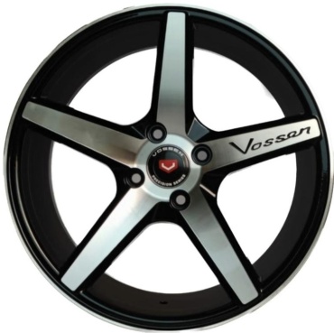 Vossen V567 7x15/4x100 D67.1 ET35 4 диска черный, серебристый