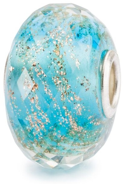 Шарм Trollbeads TGLBE-30056 вес 2 г серебро, муранское стекло